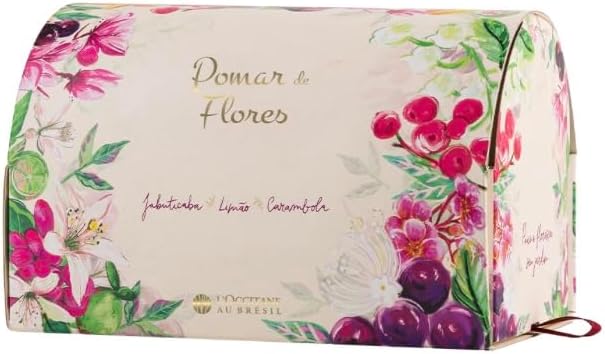 L'Occitane au Brésil Kit Pomar de Flores, Jabuticaba, Limão e Carambola, 3 Miniaturas de 15mL cada