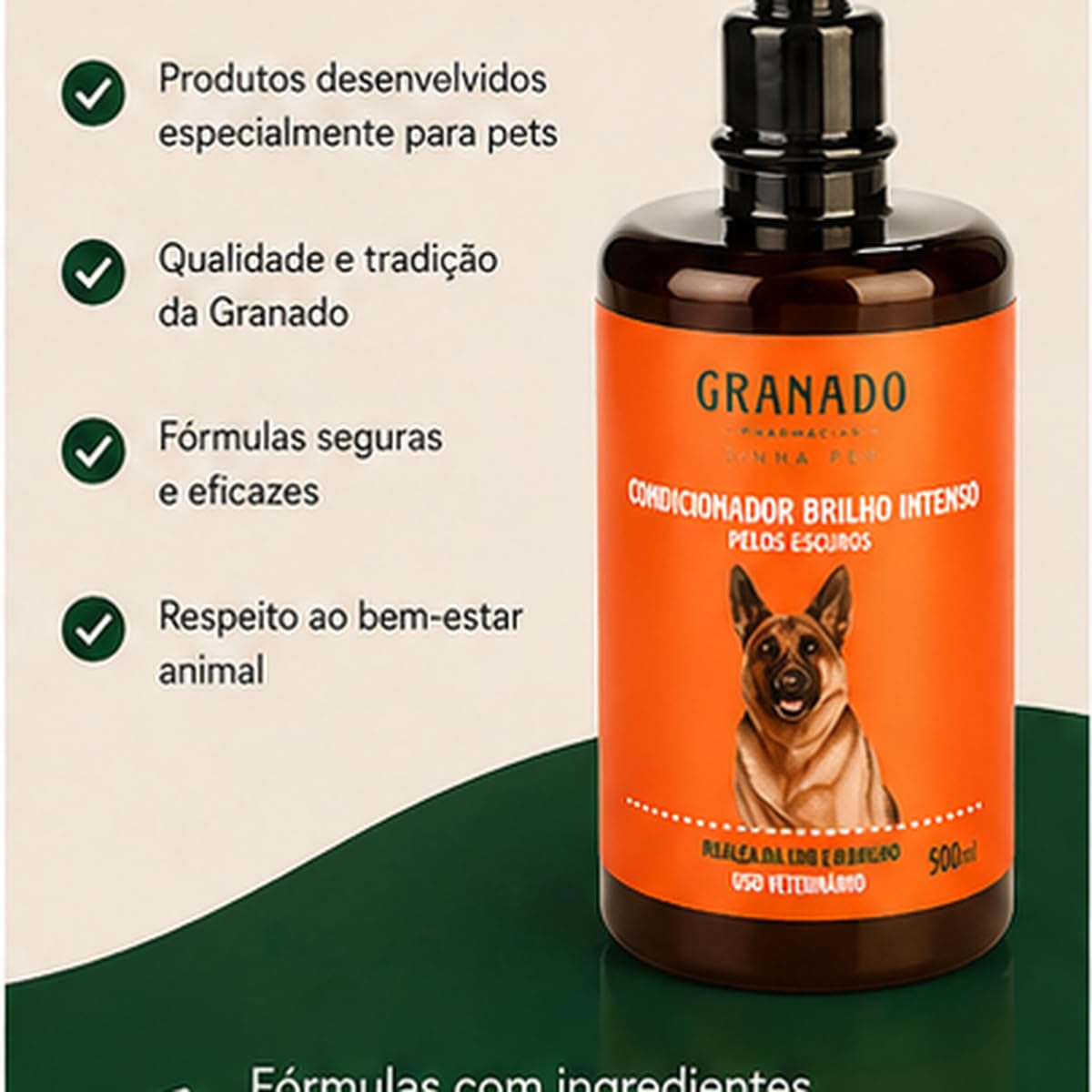 Granado Condicionador Pet Desembaraçador, Pelos Longos, 500ml