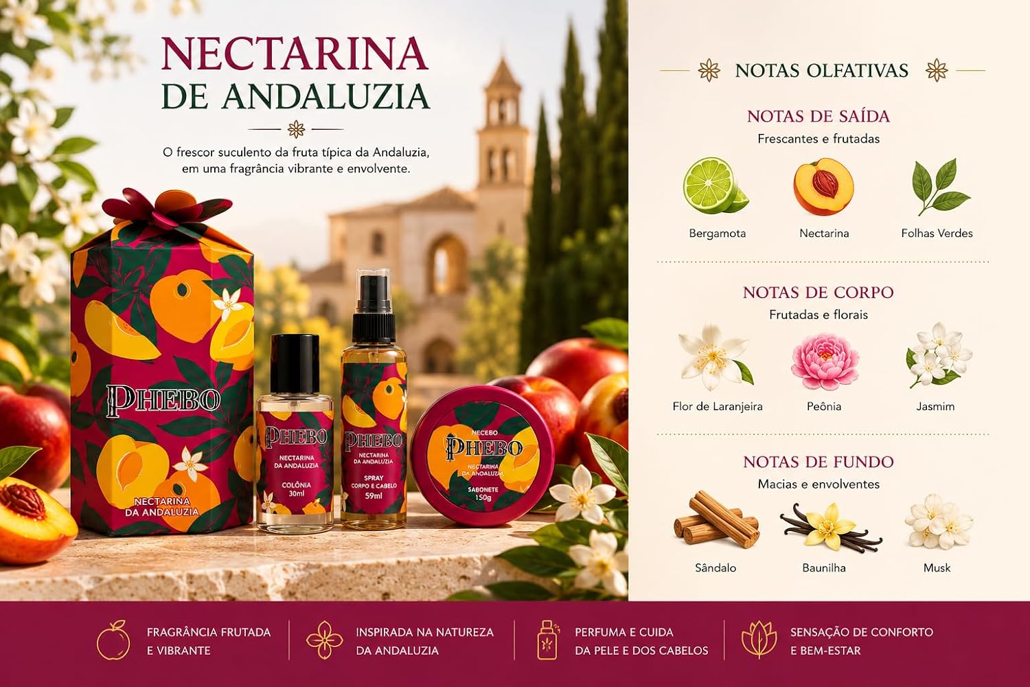 Kit Spray Origens Nectarina de Andaluzia