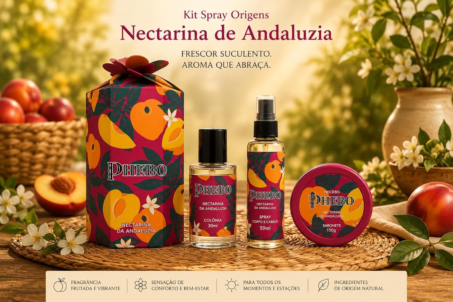 Kit Spray Origens Nectarina de Andaluzia
